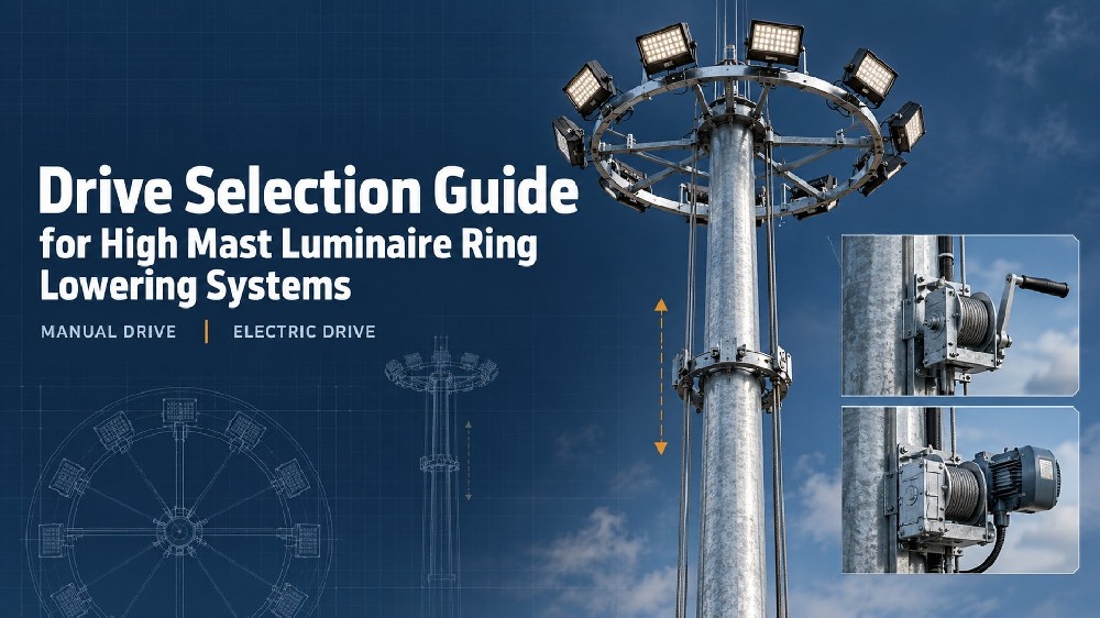 Drive Selection Guide for High Mast Luminaire Ring Lowering Systems