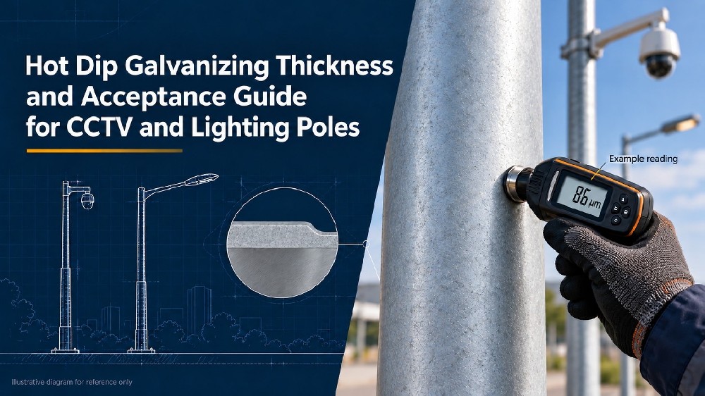 Hot Dip Galvanizing Thickness and Acceptance Guide for CCTV and Lighting Poles