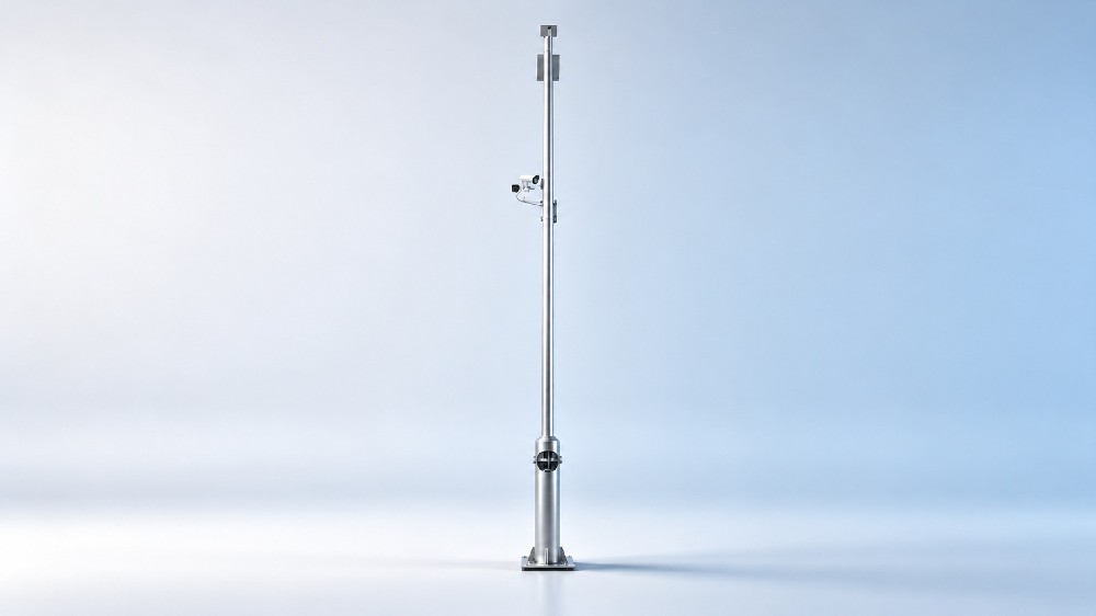 Base-Hinged Surveillance Pole
